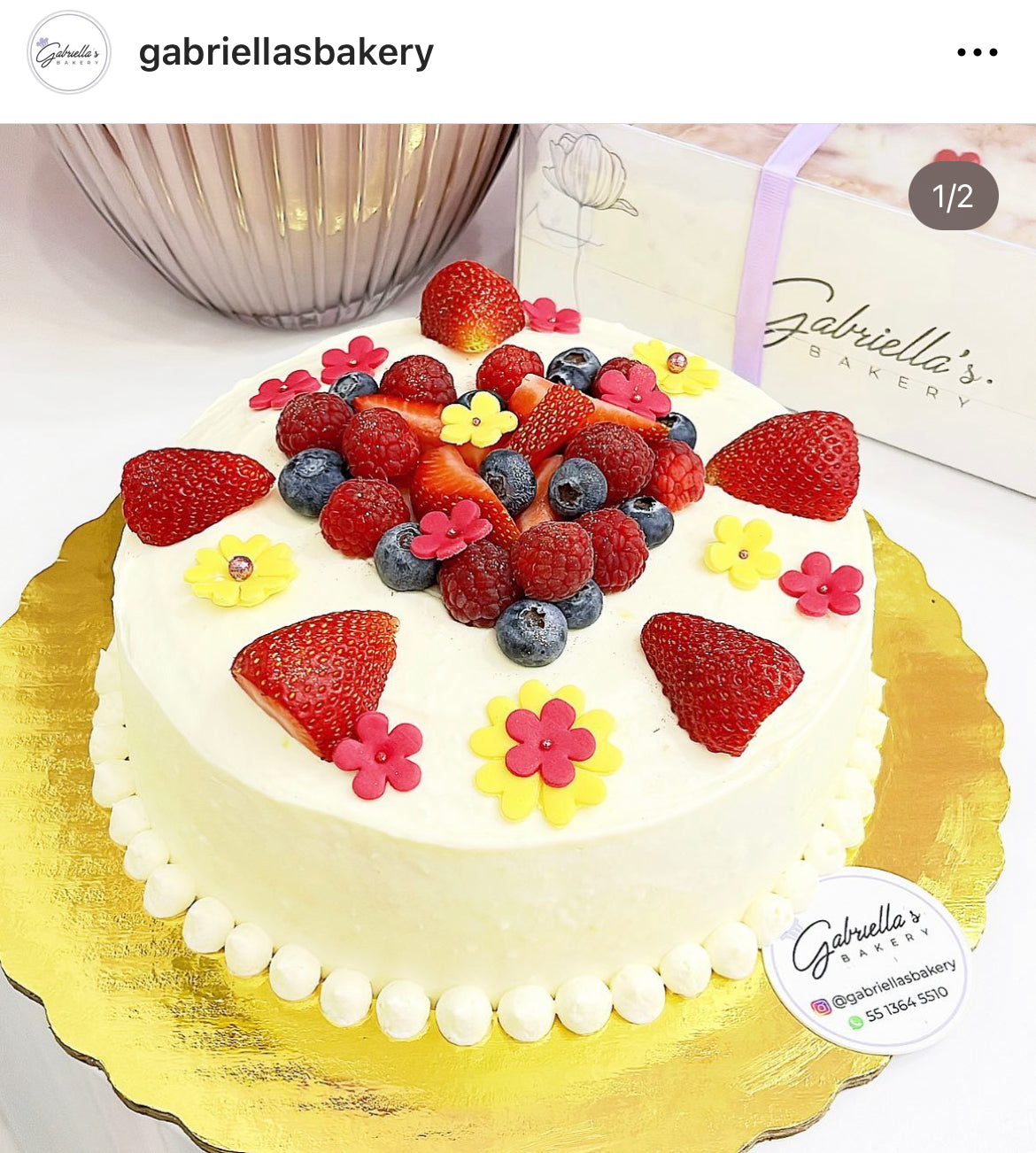 Pastel Limón & Frutos Rojos