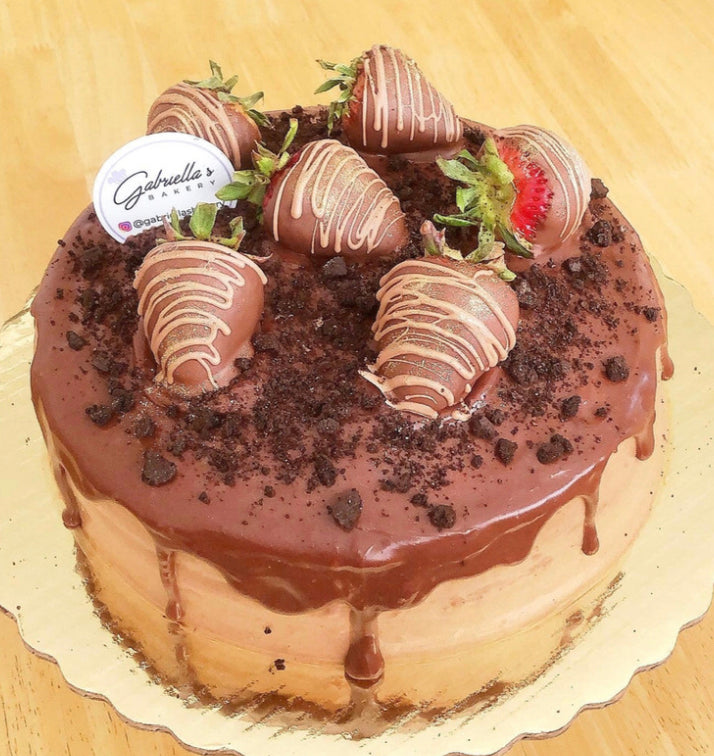 Pastel Fresas con Chocolate